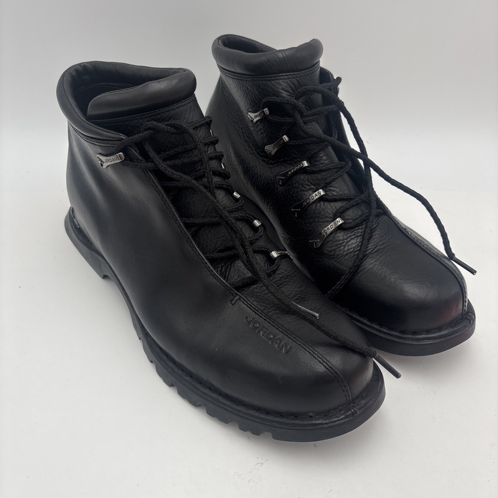 2002 Vintage Nike Air Jordan Jumpman Two 3 Profiler Leather Boots sz 13 black